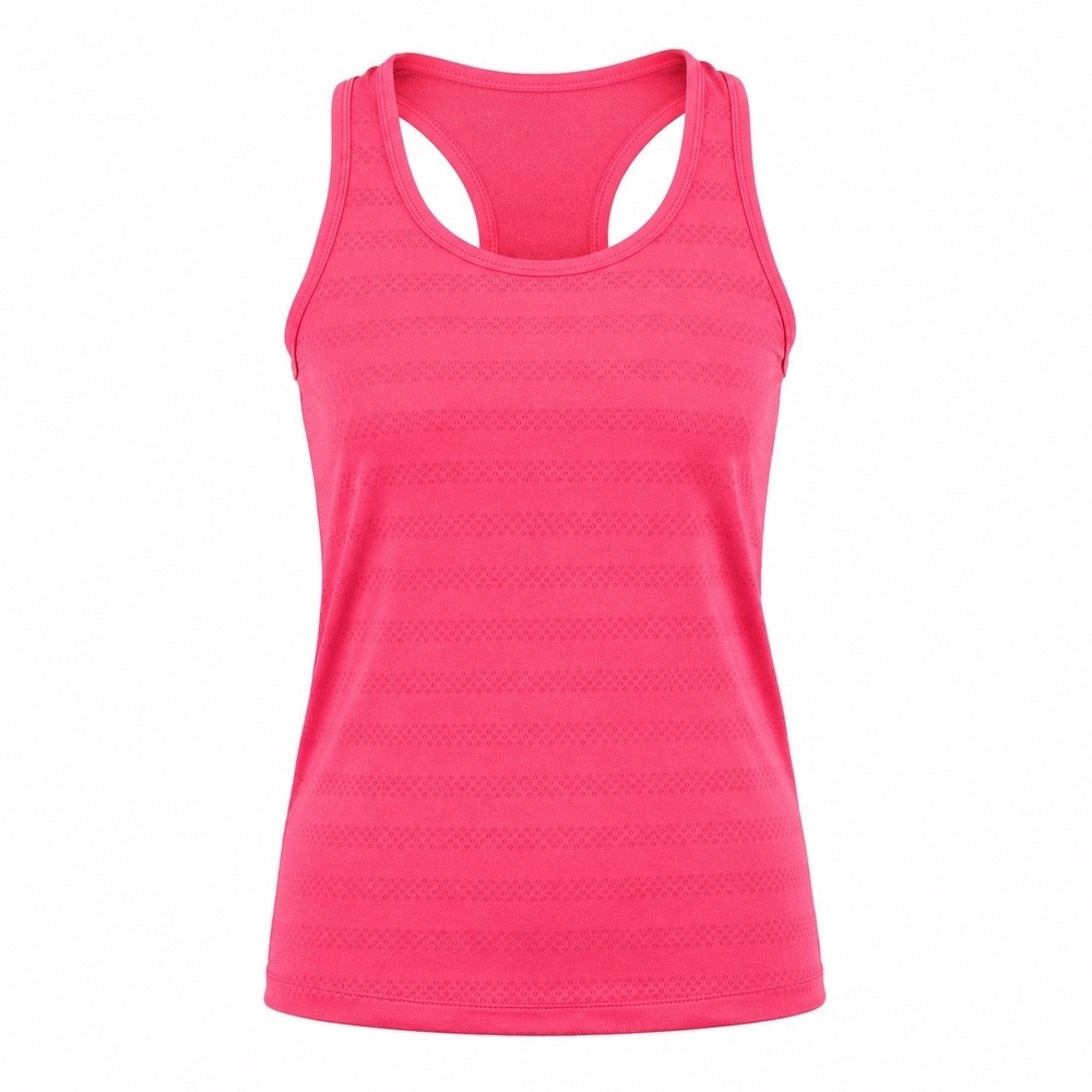 DSG Girls Movement Seamless Mesh Tank XS 6-7 Nylon Coral Pink Athletic Gym Top